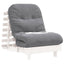 futon med madras 70x206x11 cm massivt fyrretræ hvid