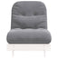 futon med madras 70x206x11 cm massivt fyrretræ hvid