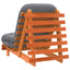 futon med madras 70x206x11 cm massivt fyrretræ gyldenbrun