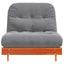 futon med madras 80x206x11 cm massivt fyrretræ