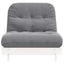 futon med madras 90x206x11 cm massivt fyrretræ