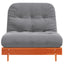 futon med madras 90x206x11 cm massivt fyrretræ