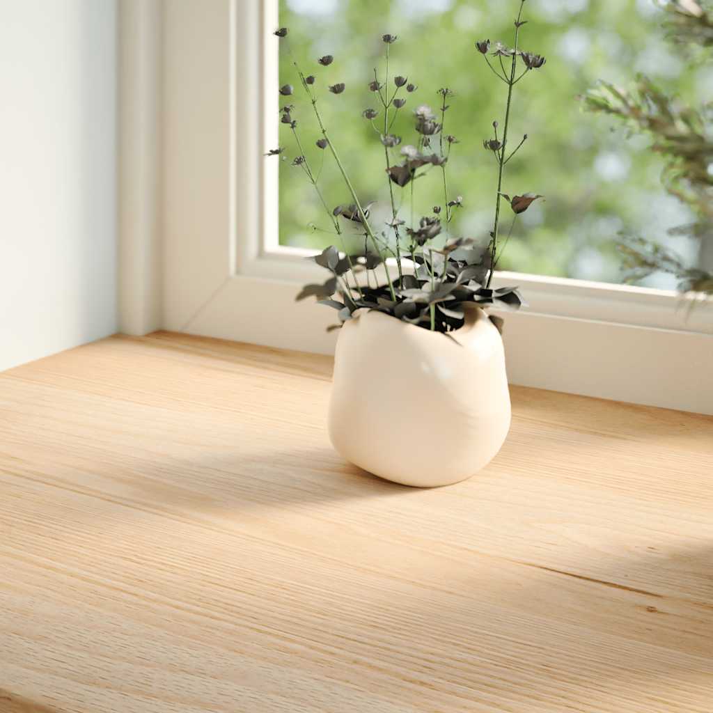 vindueskarme 2 stk ubehandlet 160x25x2 cm massivt egetræ