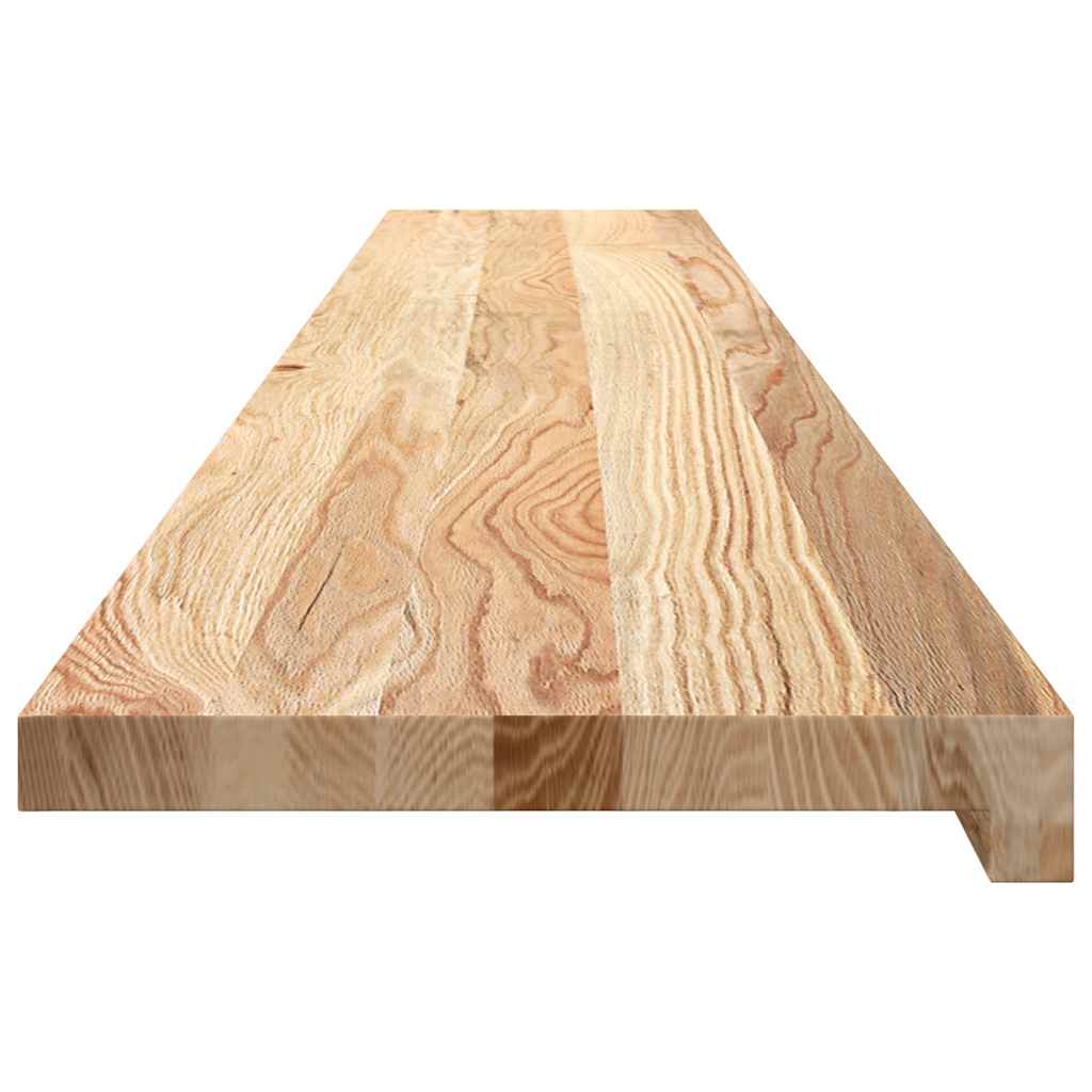 vindueskarme 2 stk ubehandlet 160x25x2 cm massivt egetræ