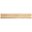 vindueskarme 2 stk ubehandlet 160x25x2 cm massivt egetræ