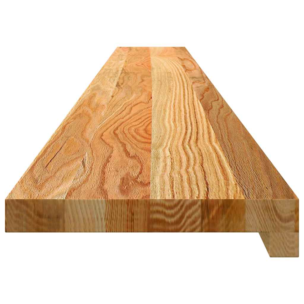 vindueskarme 2 stk lysebrun 160x20x2 cm massivt egetræ