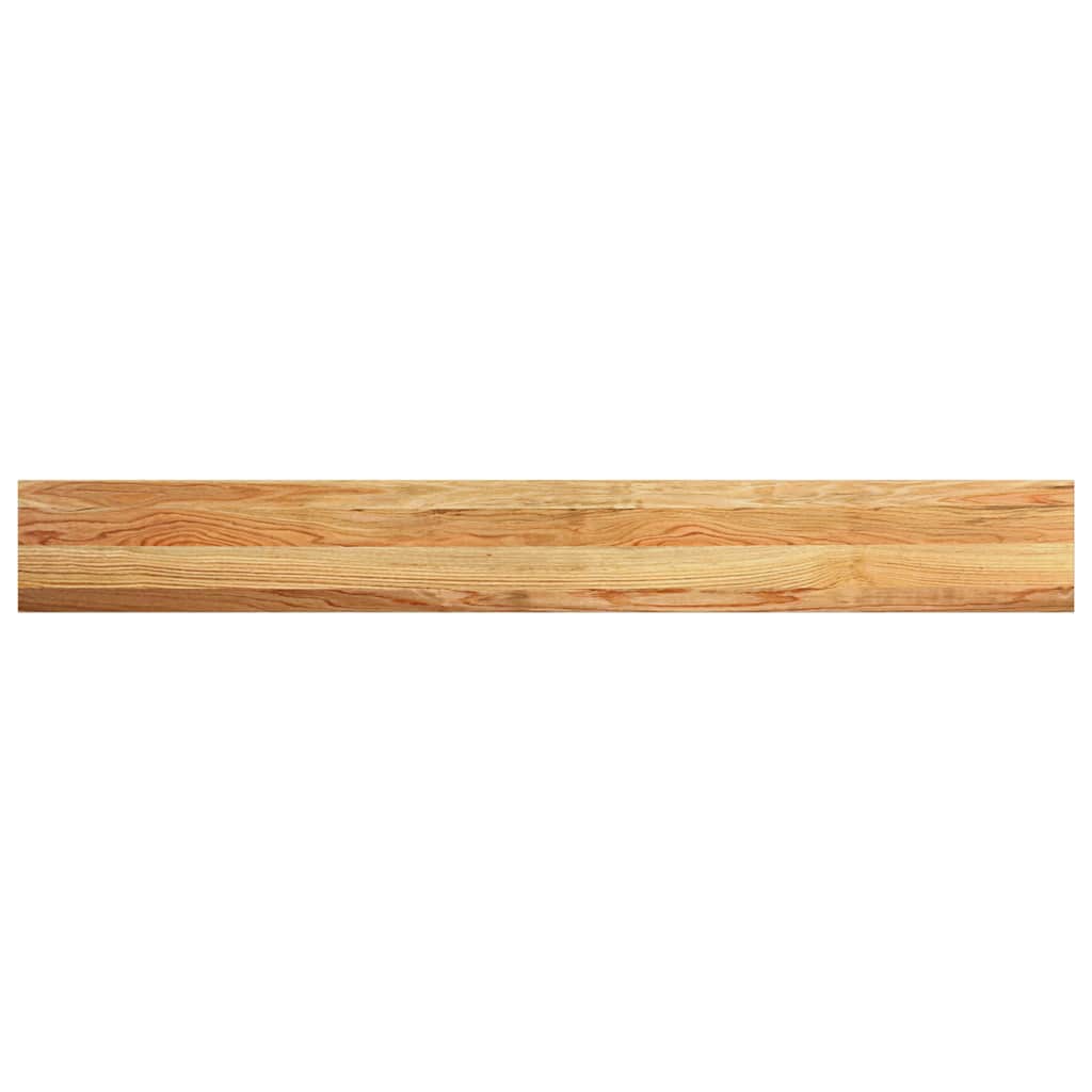 vindueskarme 2 stk lysebrun 160x20x2 cm massivt egetræ