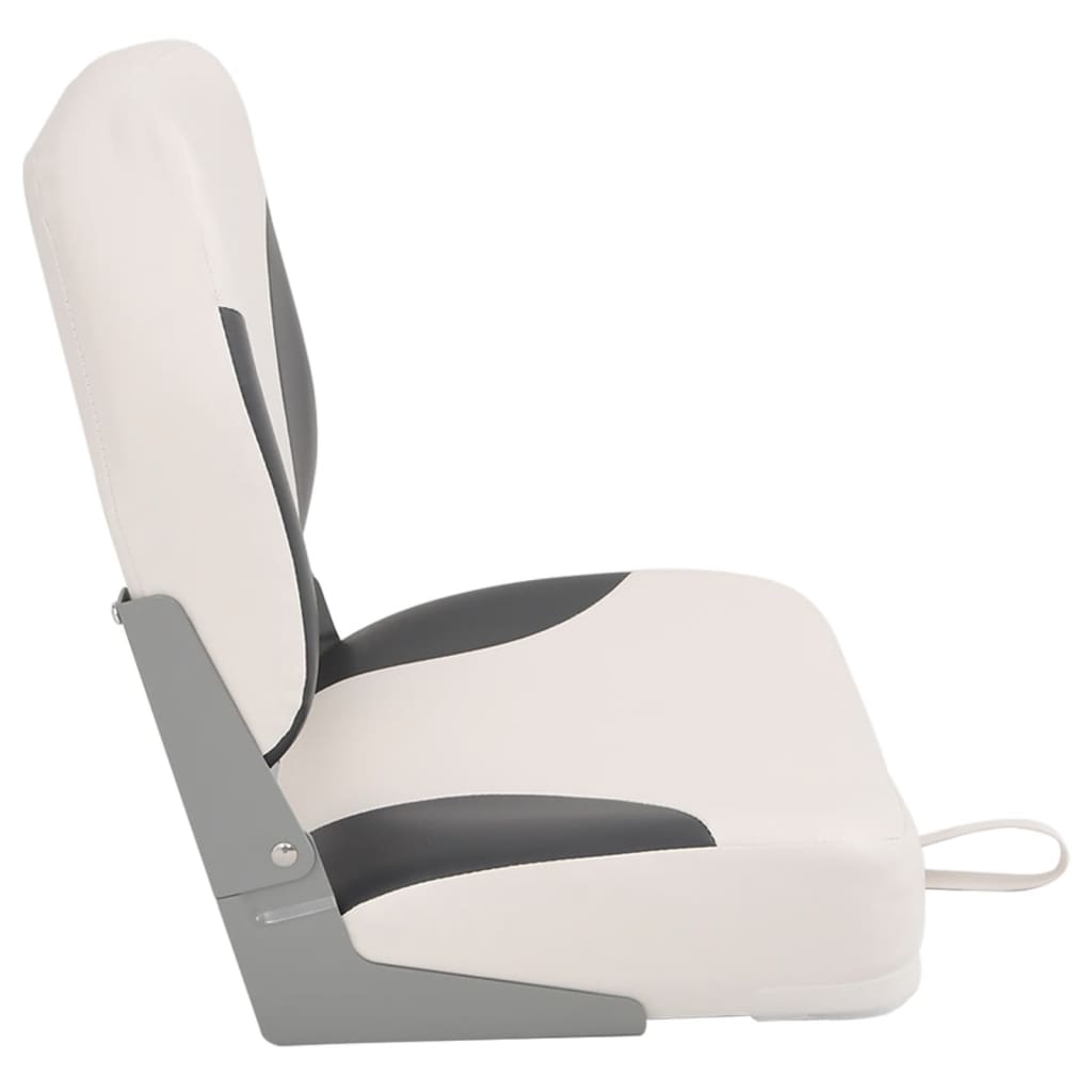 foldbare bådsæder 2 stk. 41x36x48 cm sort