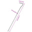 teltpløkker 25 stk. 23 cm Ø5 mm galvaniseret stål