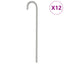 teltpløkker 12 stk. 37 cm Ø10 mm galvaniseret stål