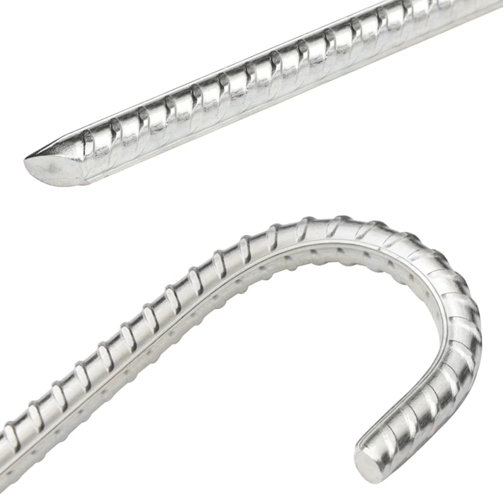 teltpløkker 12 stk. 37 cm Ø10 mm galvaniseret stål
