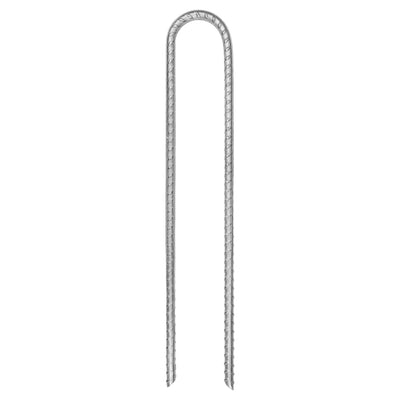 teltpløkker 12 stk. U-form 30 cm Ø7 mm galvaniseret stål