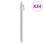 teltpløkker 24 stk. V-facon 24 cm Ø20 mm galvaniseret stål
