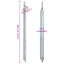teltpløkker 24 stk. V-facon 29,5 cm Ø20 mm galvaniseret stål