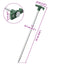 teltpløkker 24 stk. 25 cm 7 mm galvaniseret stål og PP