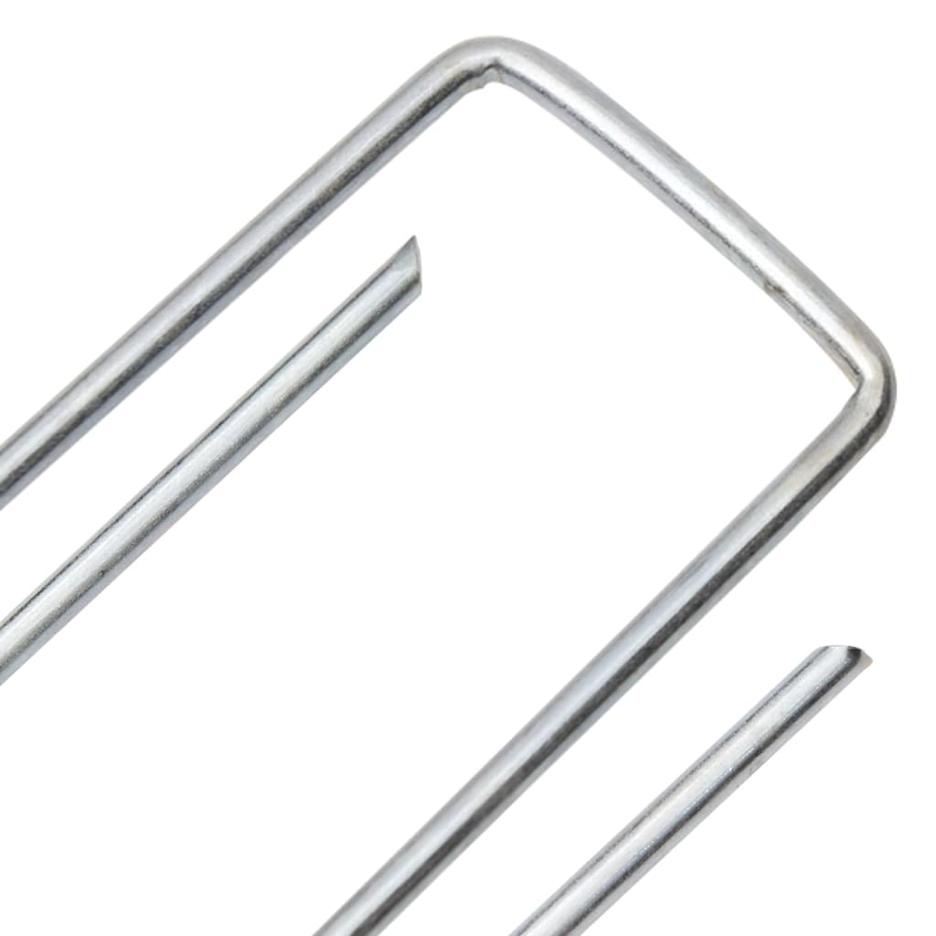 jordpløkker 25 stk. U-facon 15x3,5 cm galvaniseret stål
