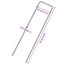 jordpløkker 25 stk. U-facon 15x3,5 cm galvaniseret stål