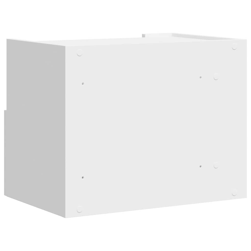 væghængte sengeborde 2 stk. 45x30x35 cm hvid