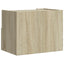 væghængte sengeborde 2 stk. 45x30x35 cm sonoma-eg
