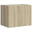 væghængt sengebord 45x30x35 cm sonoma-eg