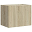 væghængte sengeborde 2 stk. 45x30x35 cm sonoma-eg