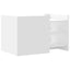 sofabord 80x50x50 cm konstrueret træ hvid