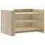 sofabord 80x50x50 cm konstrueret træ sonoma-eg