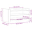 sofabord 100x50x50 cm konstrueret træ hvid