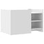 sofabord 80x50x50 cm konstrueret træ hvid