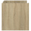 sofabord 80x50x50 cm konstrueret træ sonoma-eg