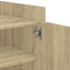 sofabord 80x50x50 cm konstrueret træ sonoma-eg