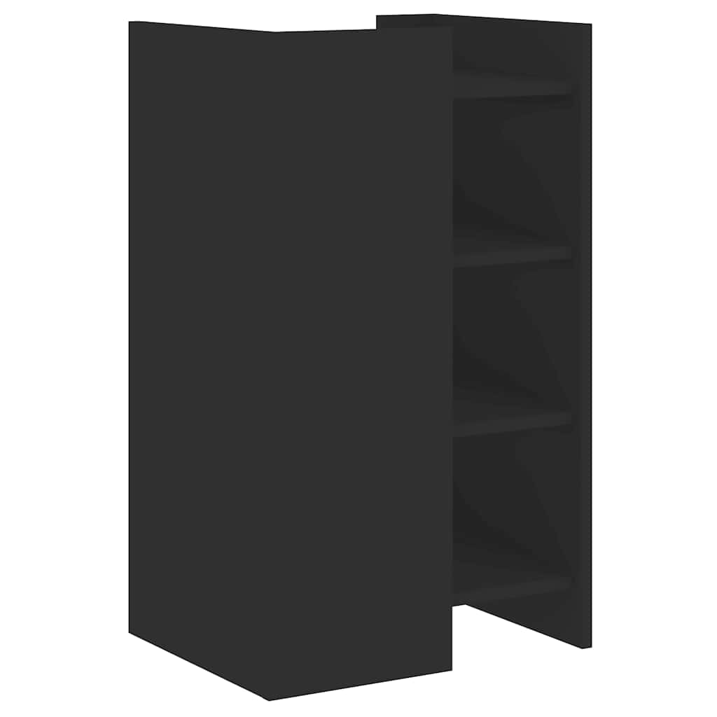 skænk 45x35x75 cm konstrueret træ sort
