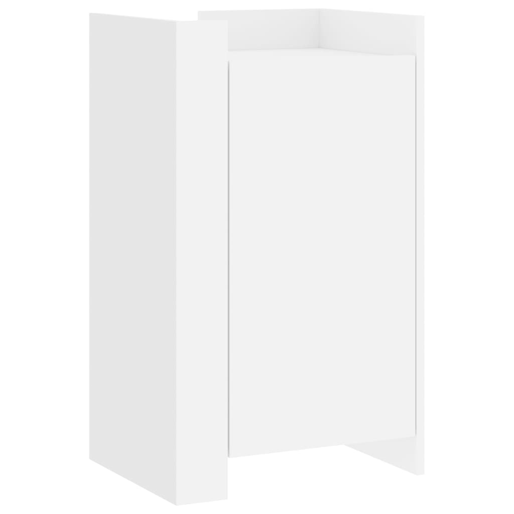 skænk 45x35x75 cm konstrueret træ hvid