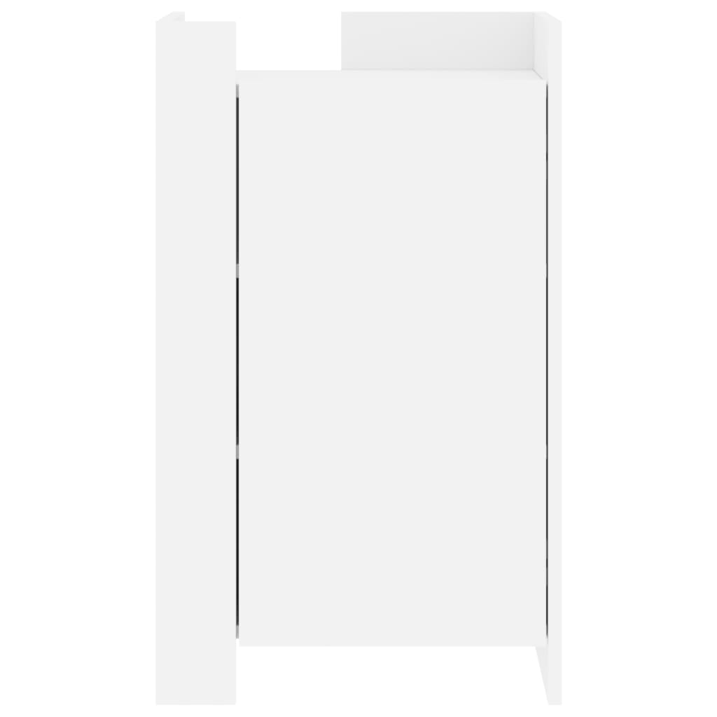skænk 45x35x75 cm konstrueret træ hvid