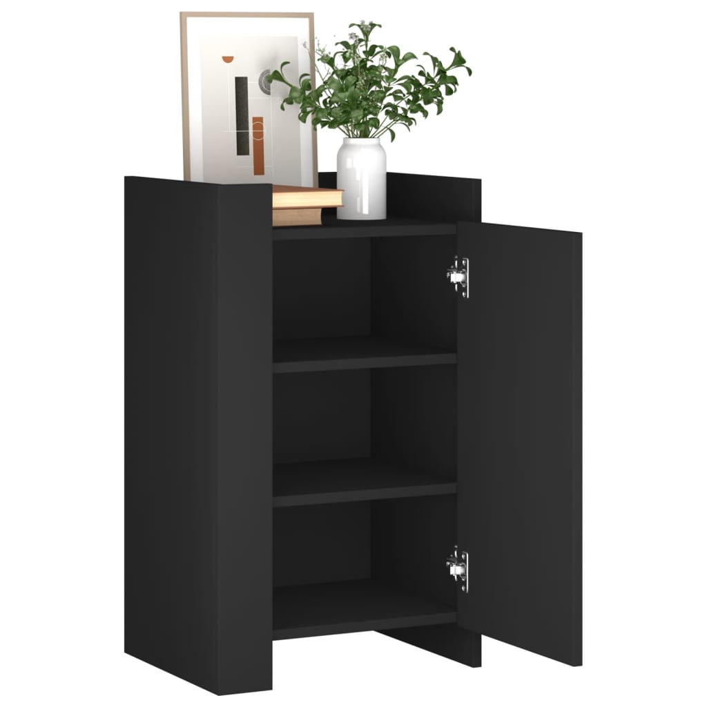 skænk 45x35x75 cm konstrueret træ sort