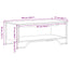 sofabord 100x51x40 cm konstrueret træ sort