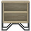 sengeborde 2 stk. 40x30x40 cm konstrueret træ sonoma-eg