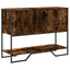 konsolbord 100x35x74,5 cm konstrueret træ røget egetræsfarve