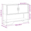 konsolbord 100x35x74,5 cm konstrueret træ røget egetræsfarve