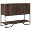 konsolbord 100x35x74,5 cm konstrueret træ brun egetræsfarve