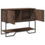 konsolbord 100x35x74,5 cm konstrueret træ brun egetræsfarve