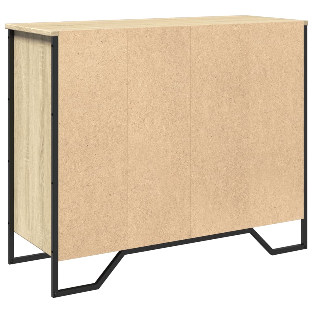 skænk 91x35,5x74,5 cm konstrueret træ sonoma-eg