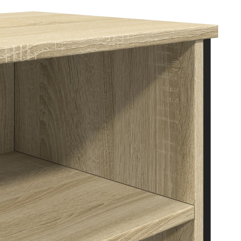 skænk 91x35,5x74,5 cm konstrueret træ sonoma-eg