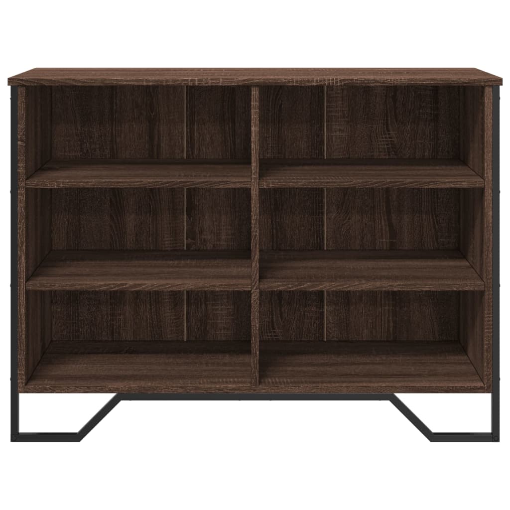 skænk 101x35,5x74,5 cm konstrueret træ brun egetræsfarve