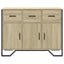 skænk 97x32,5x74,5 cm konstrueret træ sonoma-eg
