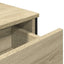 skænk 97x32,5x74,5 cm konstrueret træ sonoma-eg