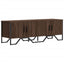 tv-bord 122x34x41 cm konstrueret træ brun egetræsfarve