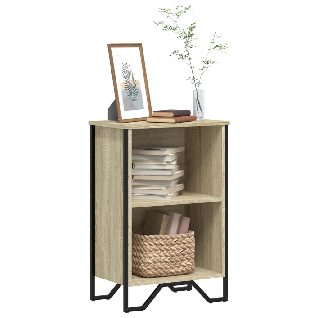 bogreol 50x31x74,5 cm konstrueret træ sonoma-eg billede