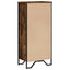 bogreol 50x31x106 cm konstrueret træ røget egetræsfarve