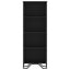 bogreol 50x31x137,5 cm konstrueret træ sort